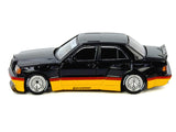 Pandem Rocket Bunny 190E Black with Red and Yellow Stripes "Diecast Con Madrid 2026 Event Edition" 1/64 Diecast Model