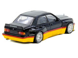 Pandem Rocket Bunny 190E Black with Red and Yellow Stripes "Diecast Con Madrid 2026 Event Edition" 1/64 Diecast Model