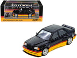 Pandem Rocket Bunny 190E Black with Red and Yellow Stripes "Diecast Con Madrid 2026 Event Edition" 1/64 Diecast Model