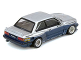 Pandem E30 M3 Silver Metallic and Dark Blue 1/64 Diecast Model Car