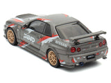 Nissan Skyline GT-R (R34) Z-Tune RHD (Right Hand Drive) Gray Metallic with Graphics "Indonesia Diecast Expo 2024 Exclusive Edition" 1/64 Diecast Model Car