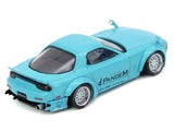 Mazda RX-7 (FD3S) RHD "Pandem Rocket Bunny" Light Blue 1/64 Diecast Model