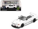 Nissan Skyline "Top Secret" (VR32) GT-R RHD (Right Hand Drive) White 1/64 Diecast Model