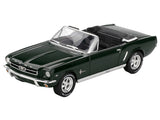 1964 Ford Mustang Convertible Highland Green Limited Edition 1/64 Diecast Model Car by Mini GT