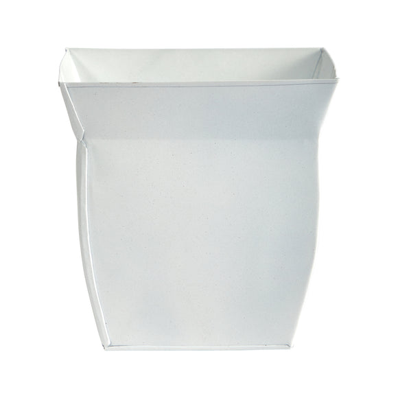 11.75” Fluted Metal Square Planter