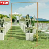 Wedding Arch Frame Iron Flower Balloon Stand Backdrop Venue Decoration Party 2*1.5M