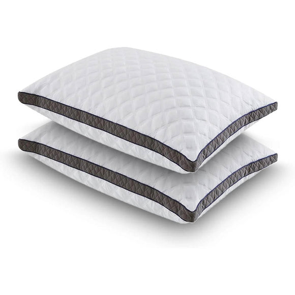 Set of 2 Standard Shredded Memory Foam Polyester Pillow with Removeable Cover