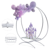 WEDDING CAKE FLOWER STAND PARTY DECORATION -SILVER