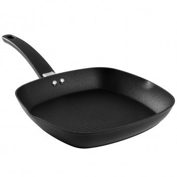 10 Inch Nonstick Aluminum Grill Pan in Black