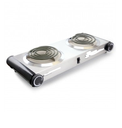 Stainless Steel Dual Electric Burner