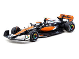 McLaren MCL60 #4 Lando Norris 2nd Place Formula One F1 "British GP" (2023) with Pitboards "Global64" Series 1/64 Diecast Model