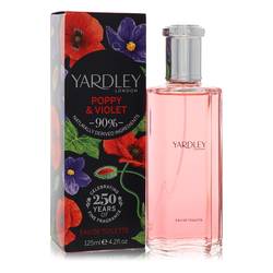 Yardley Poppy & Violet Eau De Toilette Spray By Yardley London   4.2 oz Eau De Toilette Spray