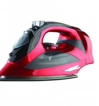Steam Iron With Retractable Cord - Red