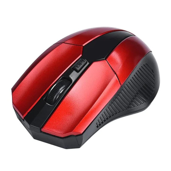 2.4GHz Wireless Optical Mouse for PC and Mac Red