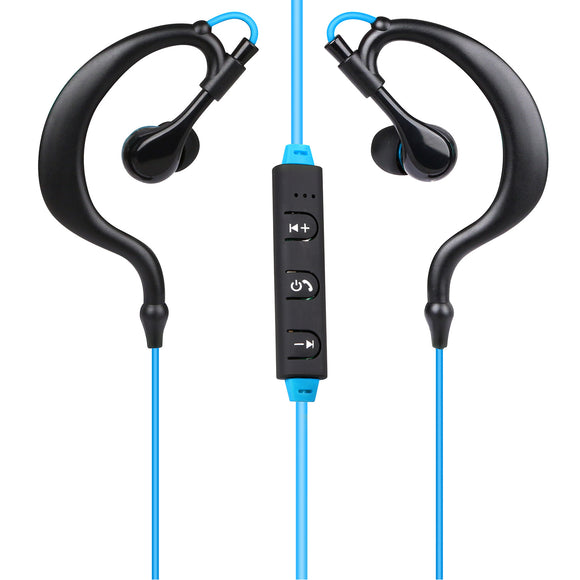 Wireless Headsets V4.1 Sport In-Ear Stereo Headphones Sweat-proof Neckband Earbuds w/Mic Deep Bass HiFi Earphones for Running Hiking Travel