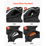 Adjustable Weighted Vest, 4-10 lbs Comfortable X-Shape Body Weight Vest Set with 6 Weight Packs and Reflective Stripe, for Men Women, Workout