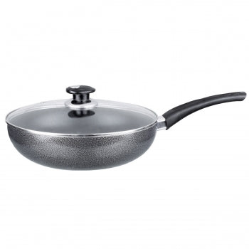 Wok W/ Lid Aluminum Non-Stick 10