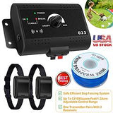 Electric Dog Fence System Pet Tone Shock Boundary Containment Water Resistant Collar Receiver For Small Medium Large Dog