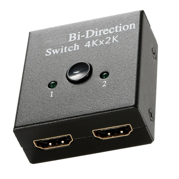 4K Bi-direction HD-IN & HD-OUT 2.0 Cable Switch Switcher Splitter Hub HDCP 3D 2x1 1x2 In Out