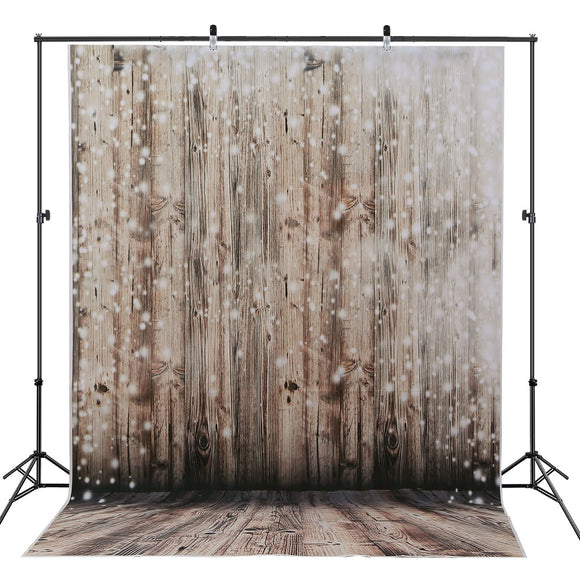 5x7FT Wooden Floor Photo Backdrops Wood Wall Rustic Photography Background for Studio Birthday Party Events Decoration