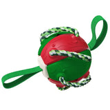 Assorted Dog Soccer Ball Interactive Pet Toys Foldable Ball Molar Toy Outdoor Training Ball for Puppy Dog Chew Dog Accessories