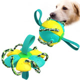 Assorted Dog Soccer Ball Interactive Pet Toys Foldable Ball Molar Toy Outdoor Training Ball for Puppy Dog Chew Dog Accessories