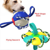 Assorted Dog Soccer Ball Interactive Pet Toys Foldable Ball Molar Toy Outdoor Training Ball for Puppy Dog Chew Dog Accessories