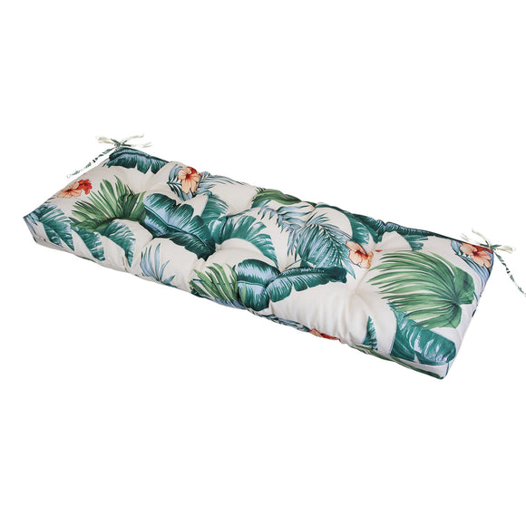 Bench Seat Cushion For Indoor Outdoor Furniture Non Slip Long Chair Cushion with Ties Strap Waterproof Swing Cushion 51.18x19.68IN For Garden Patio Ba