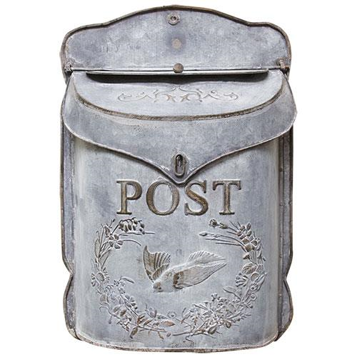 *Galvanized Metal Post Box