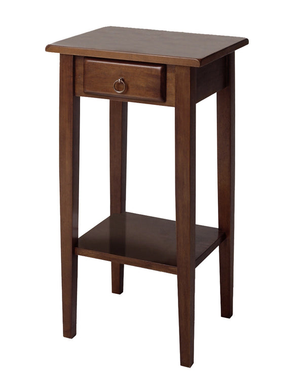 Regalia Accent Table with drawer; shelf