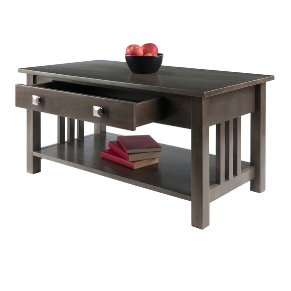 Stafford Coffee Table; Oyster Gray