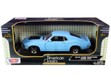 1970 Ford Mustang Boss 429 Light Blue 1/18 Diecast Model Car by Motormax