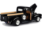 1940 Ford Pickup Truck Black 1/24 Diecast Model Car by Motormax