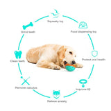 Multi-Functional Pet Vocal Dog Toy Squeaking, Leaking Food, Teeth Grinding, Bounce