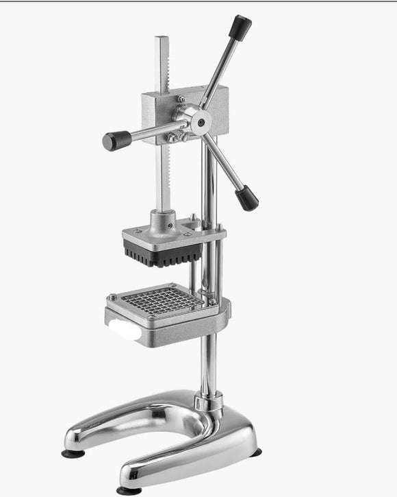 Commercial French Fry Cutter Stainless Steel Vegetable Chopper w/ 3 Blades