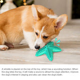 Sea Star Shaped Dog Toothbrush with Sound Pet Teeth Grinding Toy Dog Sound Toy-Assorted