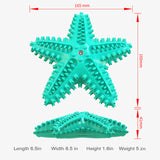 Sea Star Shaped Dog Toothbrush with Sound Pet Teeth Grinding Toy Dog Sound Toy-Assorted