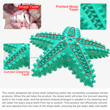 Sea Star Shaped Dog Toothbrush with Sound Pet Teeth Grinding Toy Dog Sound Toy-Assorted