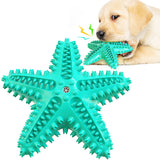 Sea Star Shaped Dog Toothbrush with Sound Pet Teeth Grinding Toy Dog Sound Toy-Assorted