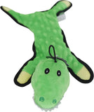 Flat Bumpy Gator Plush Dog Toy