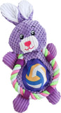 Ropers Flat Sport Bunny Crinkle Plush Dog Toy