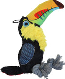 Ruffian Bird Toucan Squeaky Plush Dog Toy