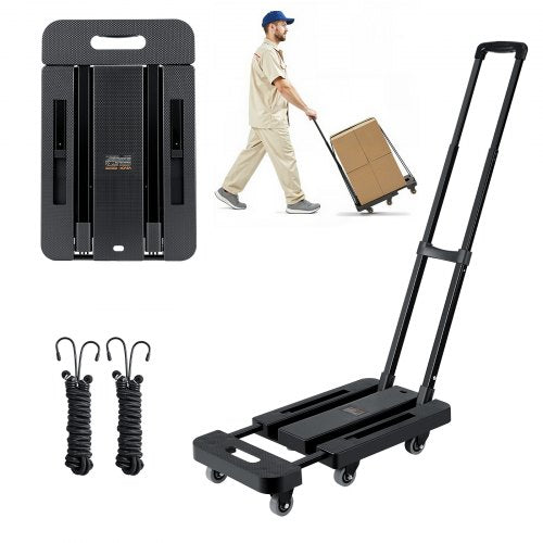 Folding Hand Truck 500 lbs Platform Cart Dolly Trolley Cart for Moving