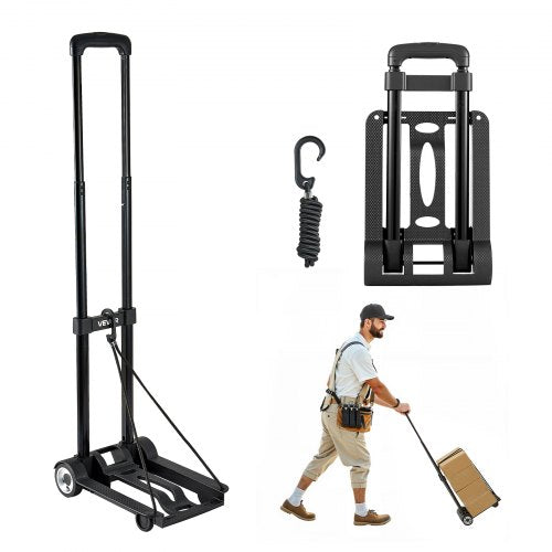 Folding Hand Truck 110 lbs Platform Cart Dolly Trolley Cart for Moving