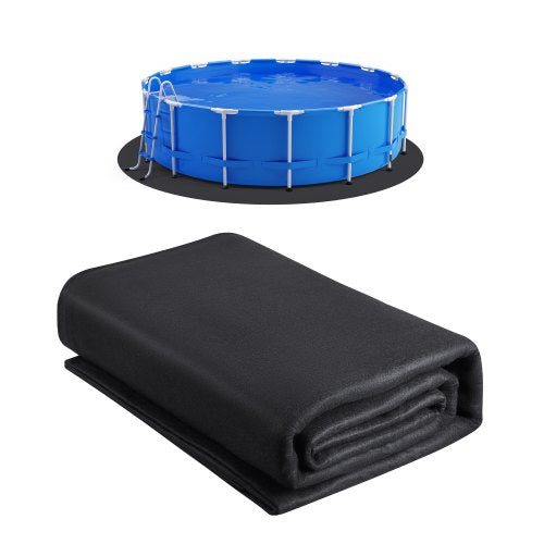12ft Round Pool Liner Pad for Above Ground Pools Prevents Punctures Pool Mat