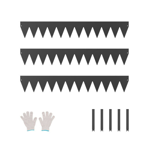 Steel Landscape Edging 3 Packs 40 x 6 in Rust-Resistant Garden Edging Border