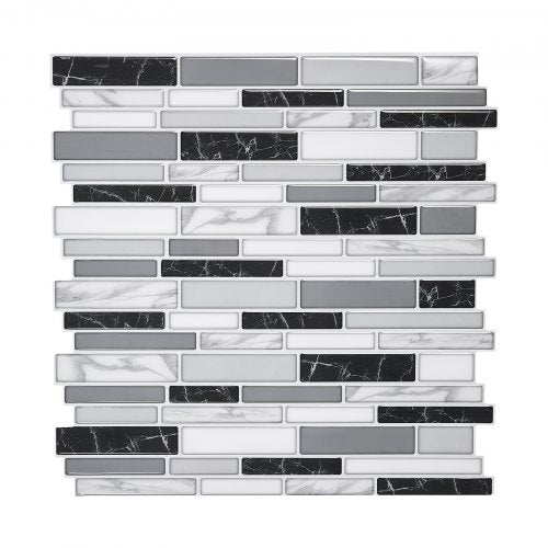 10Pcs Peel and Stick Backsplash 12x12x0.78 in Self-Adhesive Wall Tile Stone-Look