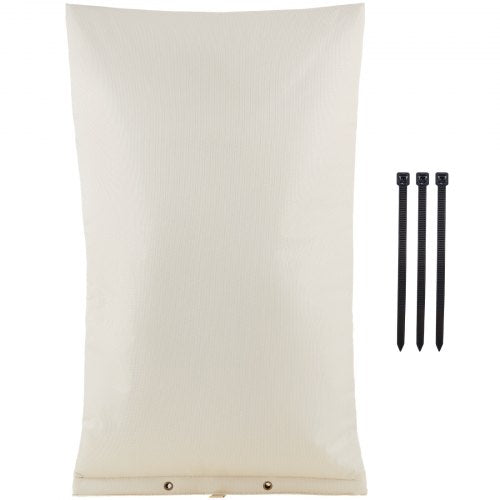 Fiber Cotton Well Head Pump Cover, 20''W x 34''H, Pipe Insulation Cover Sprinkler Cover for Outside Backflow Valve Cover, 600D PVC Oxford Polyester Surface Aluminum Film Thermal Insulation Layer