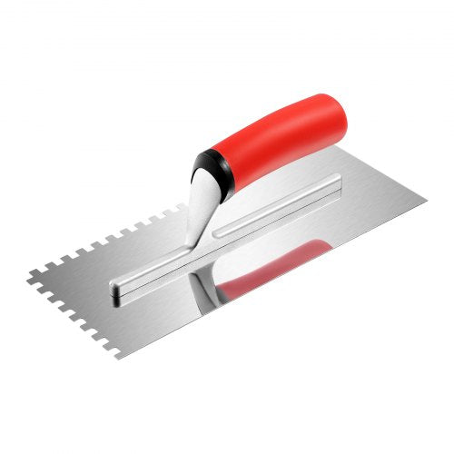Tile Tools Stainless Steel Squared Notch Tile Trowel 10.9x4.4in Pro Grade