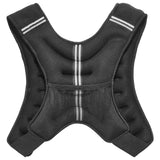 Weighted Vest, 12 lbs. Weight Vest with Reflective Stripe, Adjustable Buckle Body Weight Vest for Men Women, Workout Equipment for Strength Training, Running, Jogging, Fitness, and Weight Loss